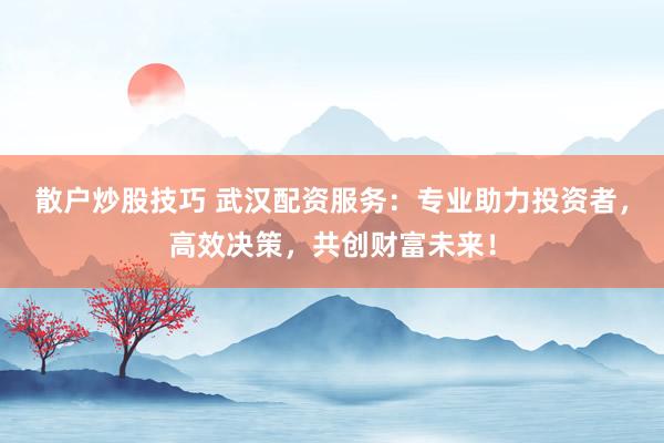 散户炒股技巧 武汉配资服务：专业助力投资者，高效决策，共创财富未来！