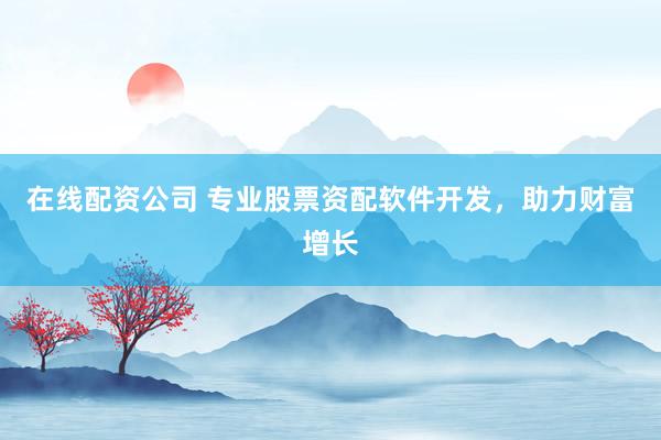 在线配资公司 专业股票资配软件开发，助力财富增长